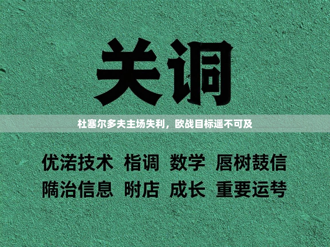 杜塞尔多夫主场失利,欧战目标遥不可及 第2张
